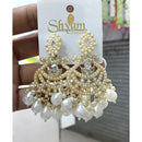 Manisha Jewellery Crystal Stone Pearl And Beads Dangler Earrings 