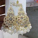 Manisha Jewellery Crystal Stone Pearl And Beads Dangler Earrings 