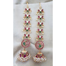 Manisha Jewellery Royal Pota Stone And Pearl Jhumki Earrings