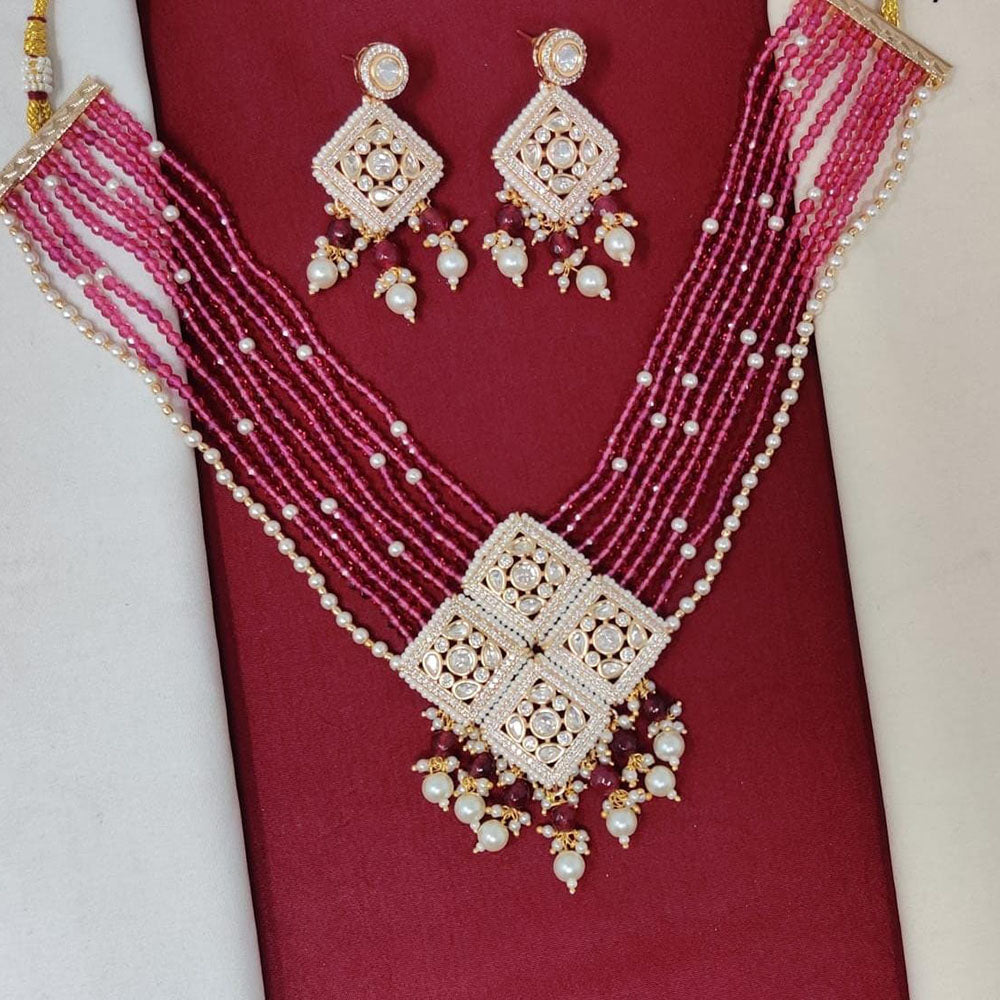 Manisha Jewellery Polki Kundan And Pearl Designer Necklace Set