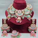 Manisha Jewellery Designer Kundan Stone And Meenakari Choker Necklace Set