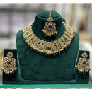 Manisha Jewellery Royal Crystal Stone Pearl And Beads Necklace Set