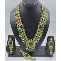 Manisha Jewellery Premium Pota Stone And Beads Long Necklace Set