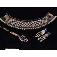 Manisha Jewellery American Diamond Designer Choker Necklace Set
