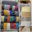 Manisha Jewellery Royal Look Multicolor Austrian Stone And Pearl Bangles Set