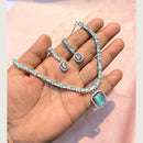 Manisha Jewellery Premium  American Diamond Designer Necklace Set
