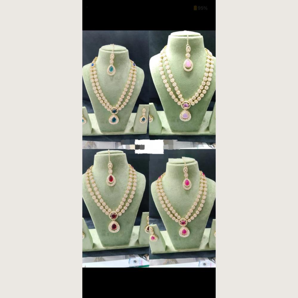 Manisha Jewellery Royal Pota Stone Designer Necklace Set