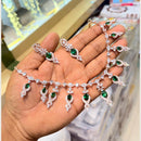 Manisha Jewellery Premium  American Diamond Designer Necklace Set