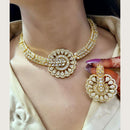 Manisha Jewellery Premium  American Diamond Designer Necklace Set