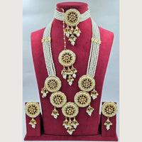 Manisha Jewellery Kundan Stone Meenakari Double Necklace Set