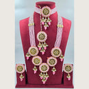 Manisha Jewellery Kundan Stone Meenakari Double Necklace Set