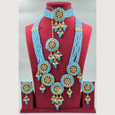 Manisha Jewellery Kundan Stone Meenakari Double Necklace Set