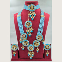 Manisha Jewellery Kundan Stone Meenakari Double Necklace Set