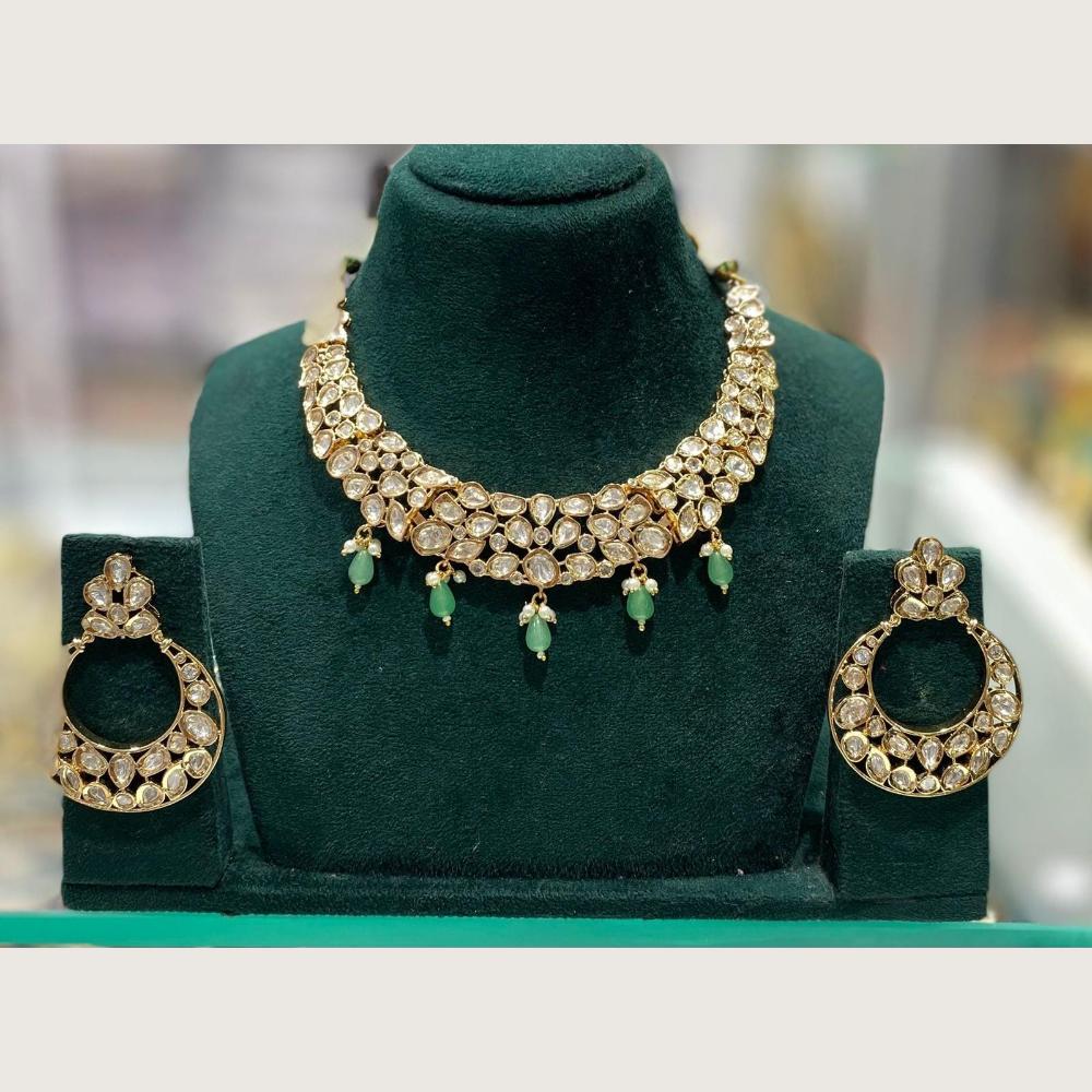 Manisha Jewellery Royal Polki Kundan Stone And Pearl Necklace Set