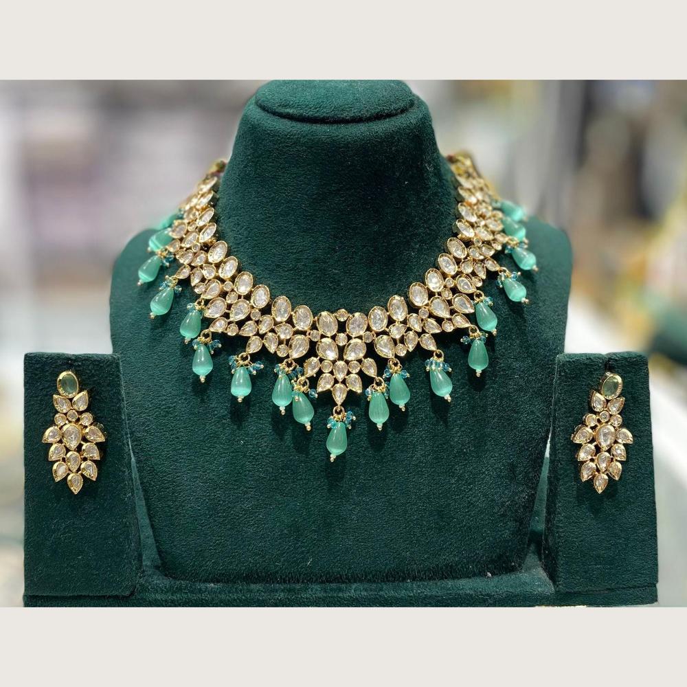 Manisha Jewellery Royal Polki Kundan Stone And Beads Necklace Set