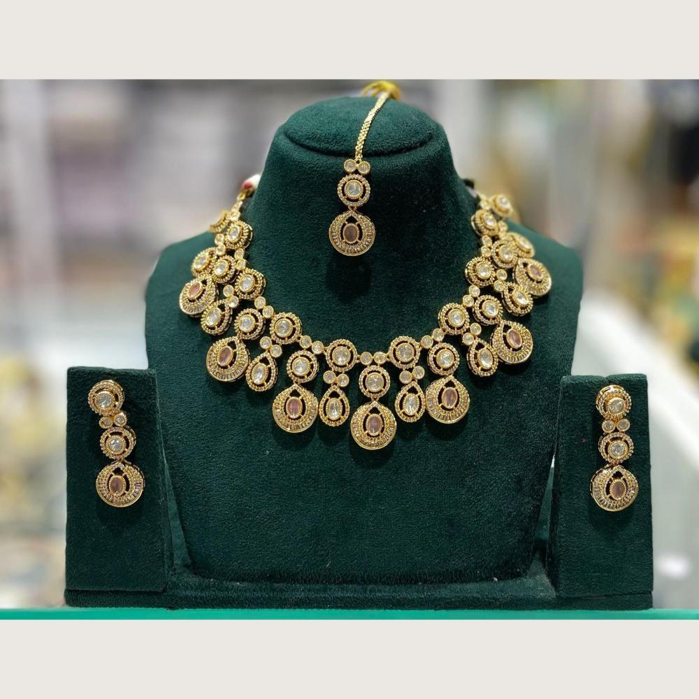 Manisha Jewellery Royal Polki Kundan Stone Necklace Set