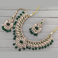 Manisha Jewellery Glam Pota Stone Pearl And Beads Designer Necklace Set