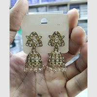 Manisha Jewellery Classic Crystal Stone Austrian Stone With Pearl Jhumki Earrings 