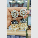 Manisha Jewellery Polki Kundan Meenakari With Pearl Jhumki Earrings 