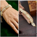 Manisha Jewellery Premium Polki Kundan Austrian Stone Adjustable Bracelet