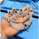 Manisha Jewellery Stylish American Diamond Designer Necklace Set