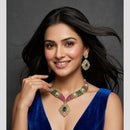 Manisha Jewellery Grand Polki Kundan And American Diamond Party Wear Necklace Set