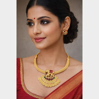 Manisha Jewellery Trendy Pota Stone Necklace Set