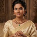 Manisha Jewellery Trendy Pota Stone Necklace Set