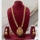 Manisha Jewellery Trendy Pota Stone And Pearl Temple Long Necklace Set