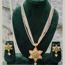 Manisha Jewellery Trendy Pota Stone  Pearl Long Necklace Set