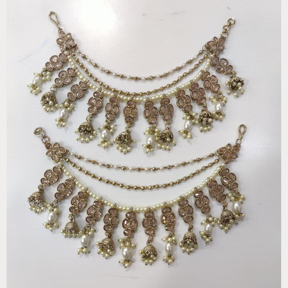 Manisha Jewellery Classic Crystal Stone And Pearl Kanchain
