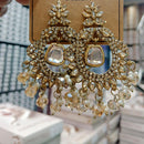 Manisha Jewellery Shiny Austrian Stone And Pearl Dangler Earrings