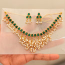 Manisha Jewellery  Royal Pota Stone And Pearl Necklace Set