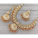 Manisha Jewellery Royal Pota Stone And Pearl Meenakari Necklace Set