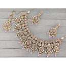 Manisha Jewellery  Royal Pota Stone And Pearl Necklace Set