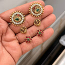Manisha Jewellery Spark Pota And Crystal Stone Stud Earrings