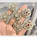 Manisha Jewellery Floral Pota Stone And Pearl Statement Ring for Women