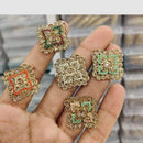 Manisha Jewellery Floral Crystal Stone Statement Ring for Women