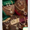 Manisha Jewellery Royal Crystal Stone Statement Necklace Set
