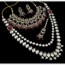 Manisha Jewellery Gold Plated Polki Kundan Pearl And Beads Necklace Set