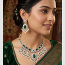 Manisha Jewellery Royal Pota Stone And Pearl Necklace Set