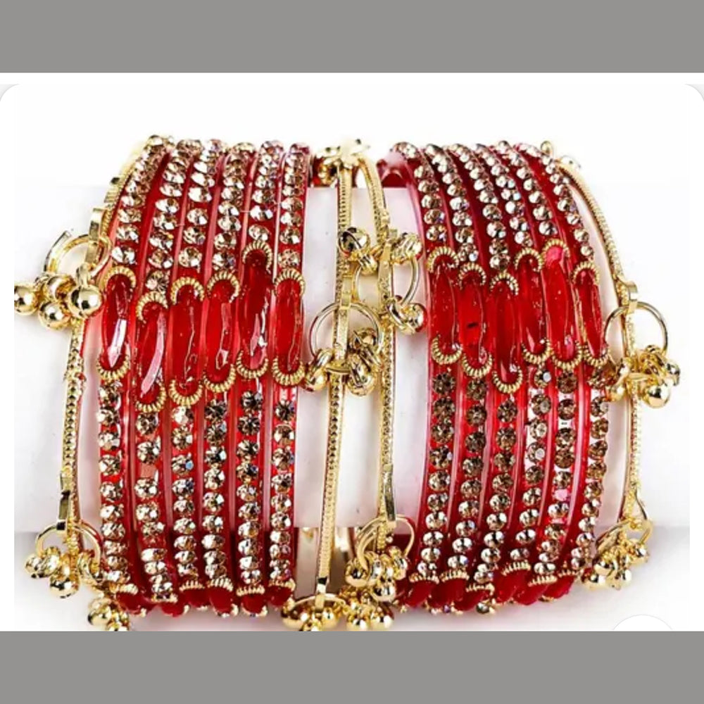 Manisha Jewellery Royal Austrian Stone Kashmiri Bangle Set