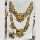 Manisha Jewellery Luxury Pota Stone And Pearl Temple Double Necklace Set