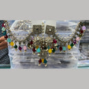 Manisha Jewellery Grand Mirror Beads Jhumki Earrings With Maangtikka