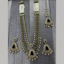 Manisha Jewellery Premium Pota Stone And Pearl Long Necklace Set