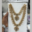 Manisha Jewellery Luxury Pota Stone And Pearl Double Necklace Set