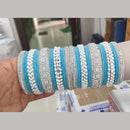 Manisha Jewellery Festive Wear Austrian Stone And Pearl Bangles Set 