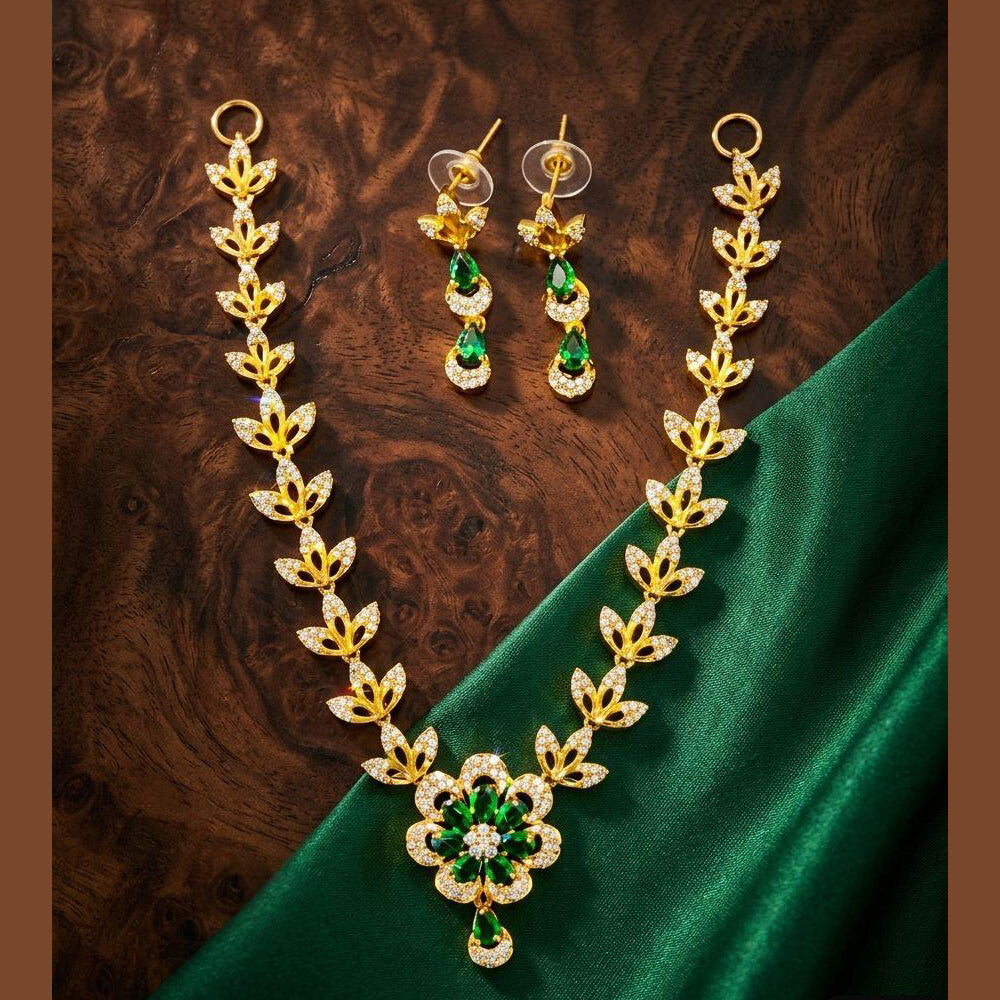 Manisha Jewellery Royal American Daimond Necklace Set