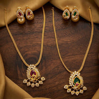 Manisha Jewellery Royal American Daimond Necklace Set