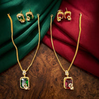Manisha Jewellery Royal American Daimond Necklace Set